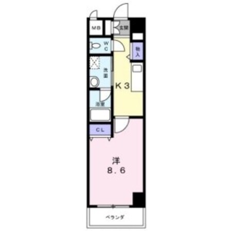 荒畑駅 徒歩15分 8階の物件間取画像